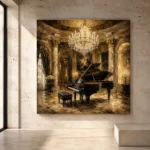 Luxury Concert Salon Piano Wall Art Canvas Print - Image 3
