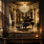 Luxury Concert Salon Piano Wall Art Canvas Print - Image 4
