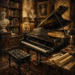 Timeless Music Studio Piano Wall Art Canvas Print