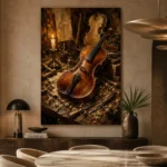 Antique Violin Workshop Wall Art Canvas Print - Image 5