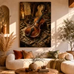 Antique Violin Workshop Wall Art Canvas Print - Image 8