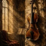 Antique Violin Chamber Wall Art Canvas Print