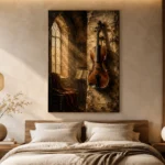 Antique Violin Chamber Wall Art Canvas Print - Image 6