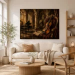 Baroque Recital Chamber Violin Wall Art Canvas Print - Image 7