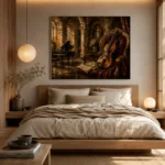 Baroque Recital Chamber Violin Wall Art Canvas Print - Image 8
