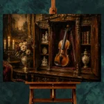 Collector's Salon Violin Wall Art Canvas Print - Image 2
