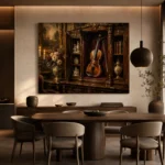Collector's Salon Violin Wall Art Canvas Print - Image 4