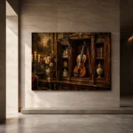 Collector's Salon Violin Wall Art Canvas Print - Image 5