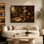 Old Master's Studio Violin Wall Art Canvas Print - Image 6