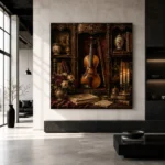 Collector's Cabinet Violin Wall Art Canvas Print - Image 5