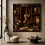 Collector's Cabinet Violin Wall Art Canvas Print - Image 6