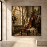 Morning Light Violin Wall Art Canvas Print - Image 3