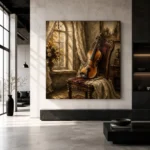 Morning Light Violin Wall Art Canvas Print - Image 5