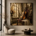 Morning Light Violin Wall Art Canvas Print - Image 6