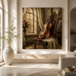 Morning Light Violin Wall Art Canvas Print - Image 8