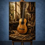 Timeless Classical Guitar Wall Art Canvas Print - Image 2
