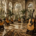 Conservatory Acoustic Guitar Wall Art Canvas Print