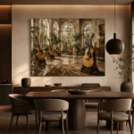 Conservatory Acoustic Guitar Wall Art Canvas Print - Image 4
