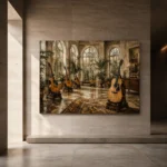 Conservatory Acoustic Guitar Wall Art Canvas Print - Image 5