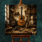 Artisan Classical Guitar Wall Art Canvas Print - Image 2