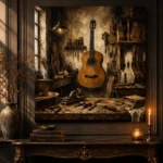 Artisan Classical Guitar Wall Art Canvas Print - Image 4