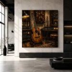 Premium Recording Studio Guitar Wall Art Canvas Print - Image 5