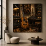 Premium Recording Studio Guitar Wall Art Canvas Print - Image 6