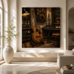 Premium Recording Studio Guitar Wall Art Canvas Print - Image 8