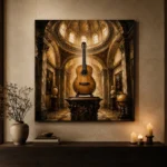Classical Guitar Pedestal Wall Art Canvas Print - Image 7