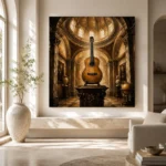 Classical Guitar Pedestal Wall Art Canvas Print - Image 8