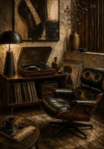 Elegant Vintage Vinyl Record Wall Art Canvas Print