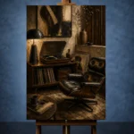 Elegant Vintage Vinyl Record Wall Art Canvas Print - Image 2