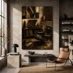 Elegant Vintage Vinyl Record Wall Art Canvas Print - Image 3