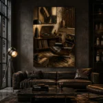 Elegant Vintage Vinyl Record Wall Art Canvas Print - Image 4