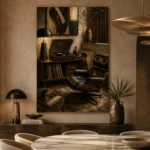 Elegant Vintage Vinyl Record Wall Art Canvas Print - Image 5