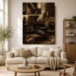 Elegant Vintage Vinyl Record Wall Art Canvas Print - Image 7