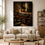 Luxury Walnut Vinyl Record Wall Art Canvas Print - Image 7