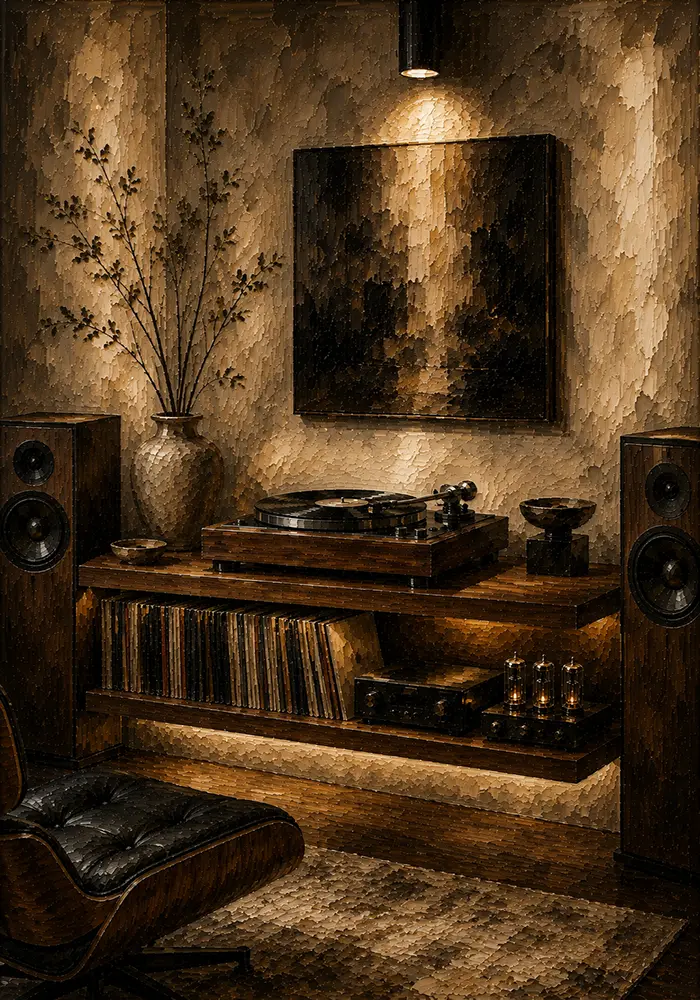 Contemporary Audiophile Vinyl Record Wall Art Canvas Print