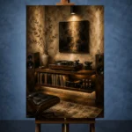 Contemporary Audiophile Vinyl Record Wall Art Canvas Print - Image 2