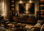 Panoramic Vintage Vinyl Record Wall Art Canvas Print