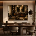 Panoramic Vintage Vinyl Record Wall Art Canvas Print - Image 4