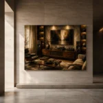 Panoramic Vintage Vinyl Record Wall Art Canvas Print - Image 5