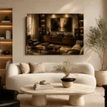 Panoramic Vintage Vinyl Record Wall Art Canvas Print - Image 6