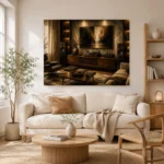 Panoramic Vintage Vinyl Record Wall Art Canvas Print - Image 7
