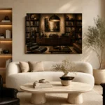 Collector’s Walnut Vinyl Record Wall Art Canvas Print - Image 6