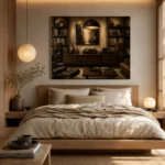 Collector’s Walnut Vinyl Record Wall Art Canvas Print - Image 8