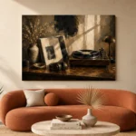 Refined Vintage Vinyl Record Wall Art Canvas Print - Image 3