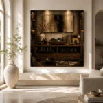 Timeless Walnut Vinyl Record Wall Art Canvas Print - Image 8