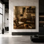 Mid-Century Vinyl Record Wall Art Canvas Print - Image 5