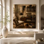 Mid-Century Vinyl Record Wall Art Canvas Print - Image 8